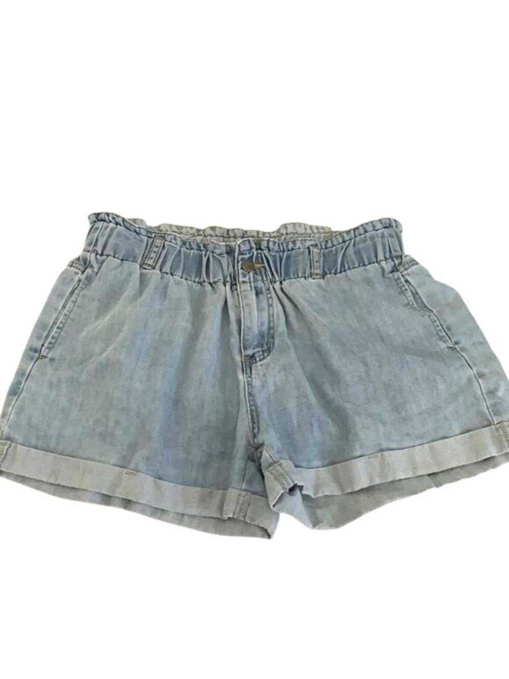 Womens Light Blue Denim Shorts XL